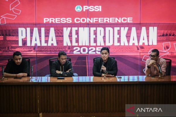 Alternatif judul untuk "Daftar resmi empat negara peserta Piala Kemerdekaan 2025" bisa berupa:

1. "Empat Negara Resmi Berpartisipasi di Piala Kemerdekaan 2025"
2. "Piala Kemerdekaan 2025: Daftar Negara Peserta Resmi"
3. "Negara-Negara yang Berpartisipasi di Piala Kemerdekaan 2025"
4. "Empat Negara yang Bersaing di Piala Kemerdekaan 2025"
5. "Daftar Peserta Resmi Piala Kemerdekaan 2025: Empat Negara Terpilih"

Silakan pilih atau modifikasi sesuai kebutuhan!
